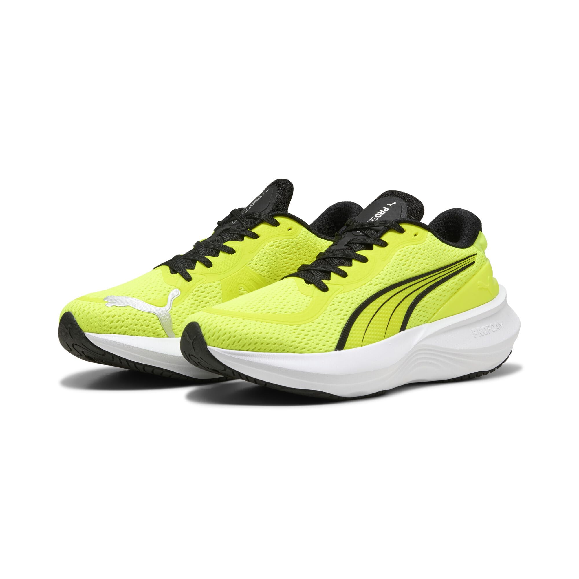 PUMA Scend Pro 2 Erkek/Unisex Koşu Ayakkabısı, Yellow Alert-PUMA Black, 43 EU