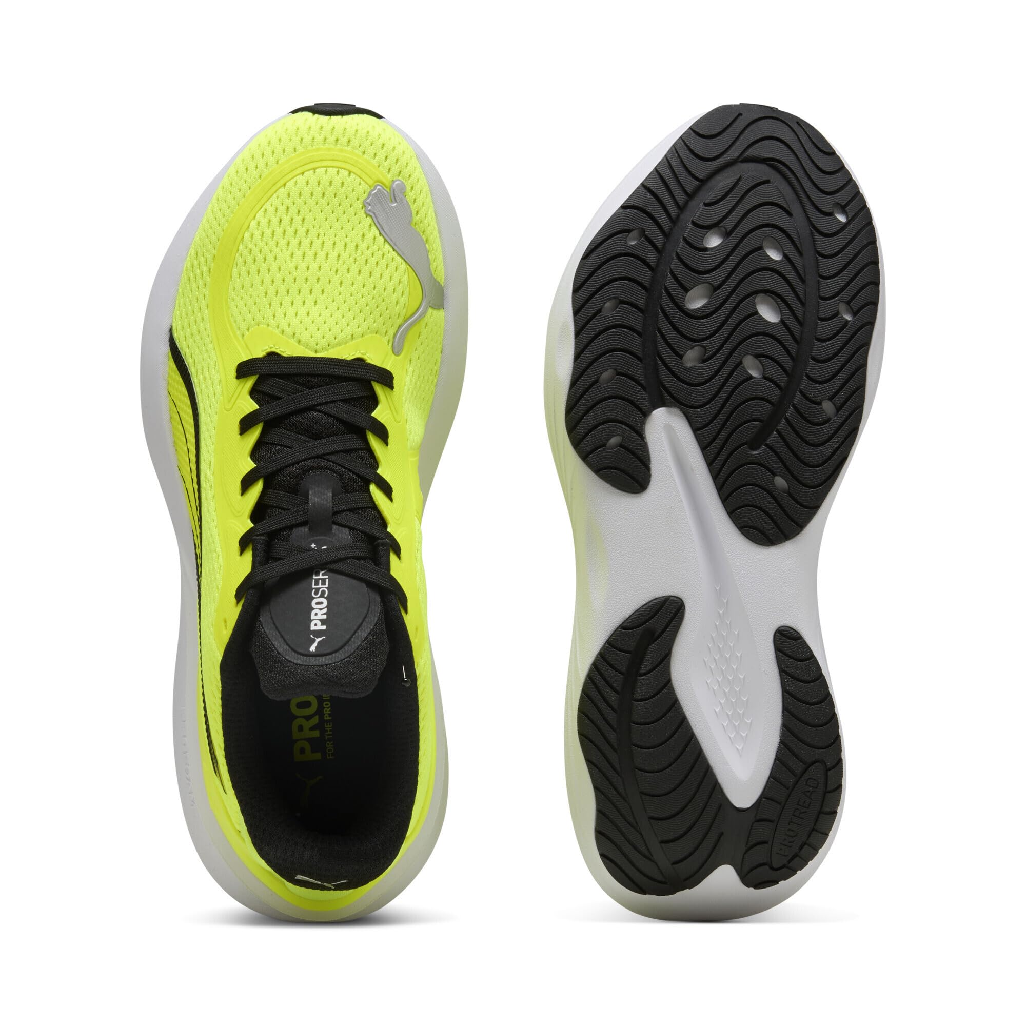PUMA Scend Pro 2 Erkek/Unisex Koşu Ayakkabısı, Yellow Alert-PUMA Black, 43 EU