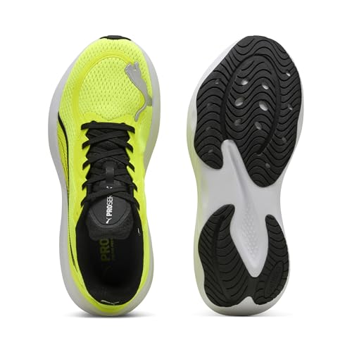 PUMA Scend Pro 2 Erkek/Unisex Koşu Ayakkabısı, Yellow Alert-PUMA Black, 43 EU