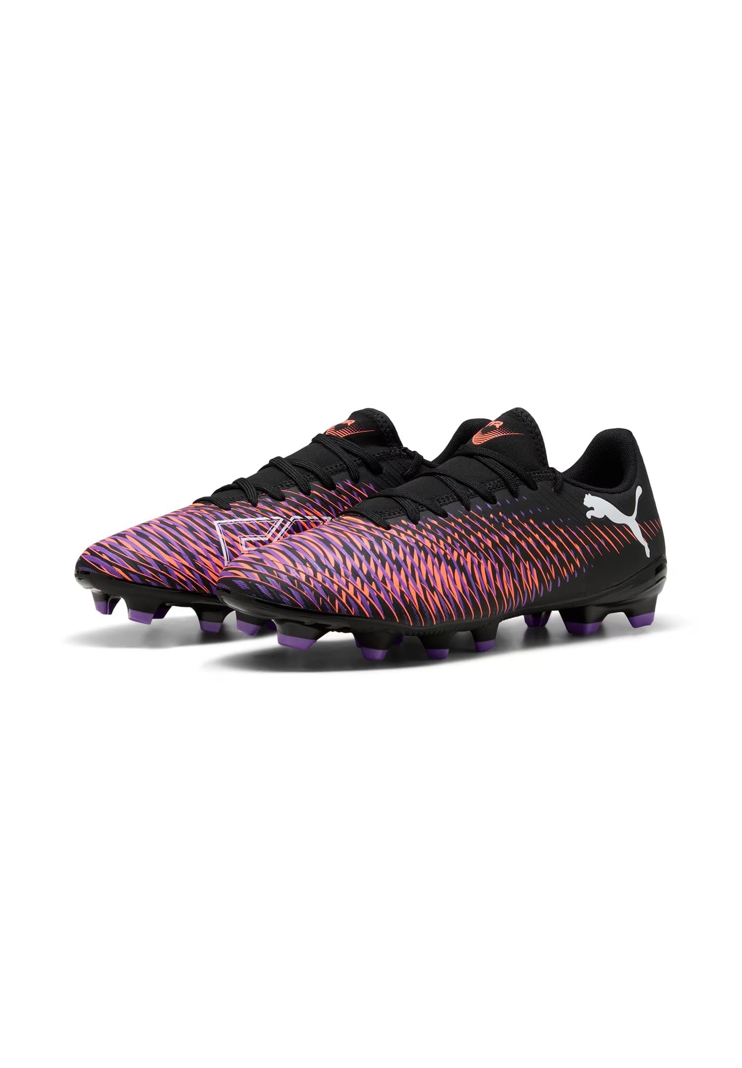 PUMA FUTURE 8 PLAY FG/AG Unisex Spor Ayakkabı, PUMA Black-PUMA White-Glowing Red, 40 EU
