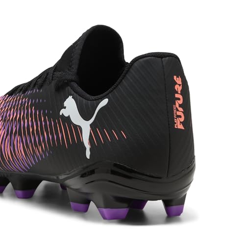 PUMA FUTURE 8 PLAY FG/AG Unisex Spor Ayakkabı, PUMA Black-PUMA White-Glowing Red, 40 EU