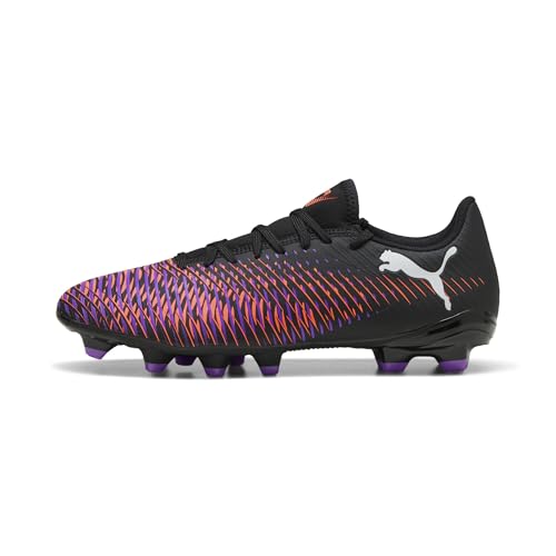 PUMA FUTURE 8 PLAY FG/AG Unisex Spor Ayakkabı, PUMA Black-PUMA White-Glowing Red, 40 EU
