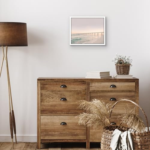 Americanflat 11x14 Beyaz Resim Çerçevesi - Kırılmaya Dayanıklı Camlı İnce Kenarlıklı Fotoğraf Çerçevesi - Yatay veya Dikey Görüntü Formatı için Asma Donanımlı Duvar Resim Çerçevesi