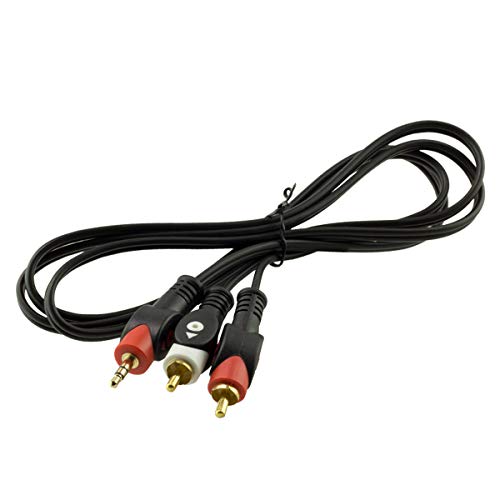 Wellhise Ses Sistemi Kablosu 2 RCA Erkek + 3.5 mm Stereo Erkek 1.5 Metre Gold Kablo