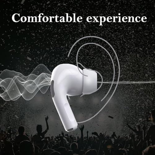Moloppo AirPods Pro ile Uyumlu 3 Çift 1. 2nd Kulak Uçları Değiştirme, Küçük Orta Büyük 3 Boyutlu Yedek Silikon Kauçuk Kulaklık Uçları Kulaklıklar airpod aksesuarları AirPods Pro 2 ve 1
