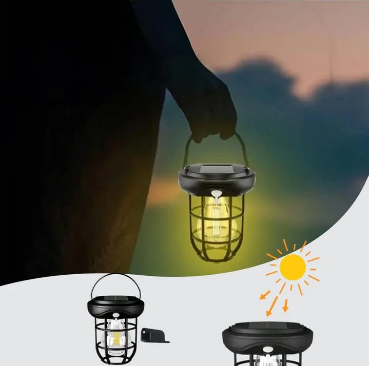 Coverzone Solar Enerjili Hareket Sensörlü Işıldak Dış Mekan Işık Uygun Güneş Enerjili Aydınlatma Pinik Kamp Tatil için Bahçe, Veranda, Havuz Kenarı Aydınlatması Su Geçirmez (CL-T66)