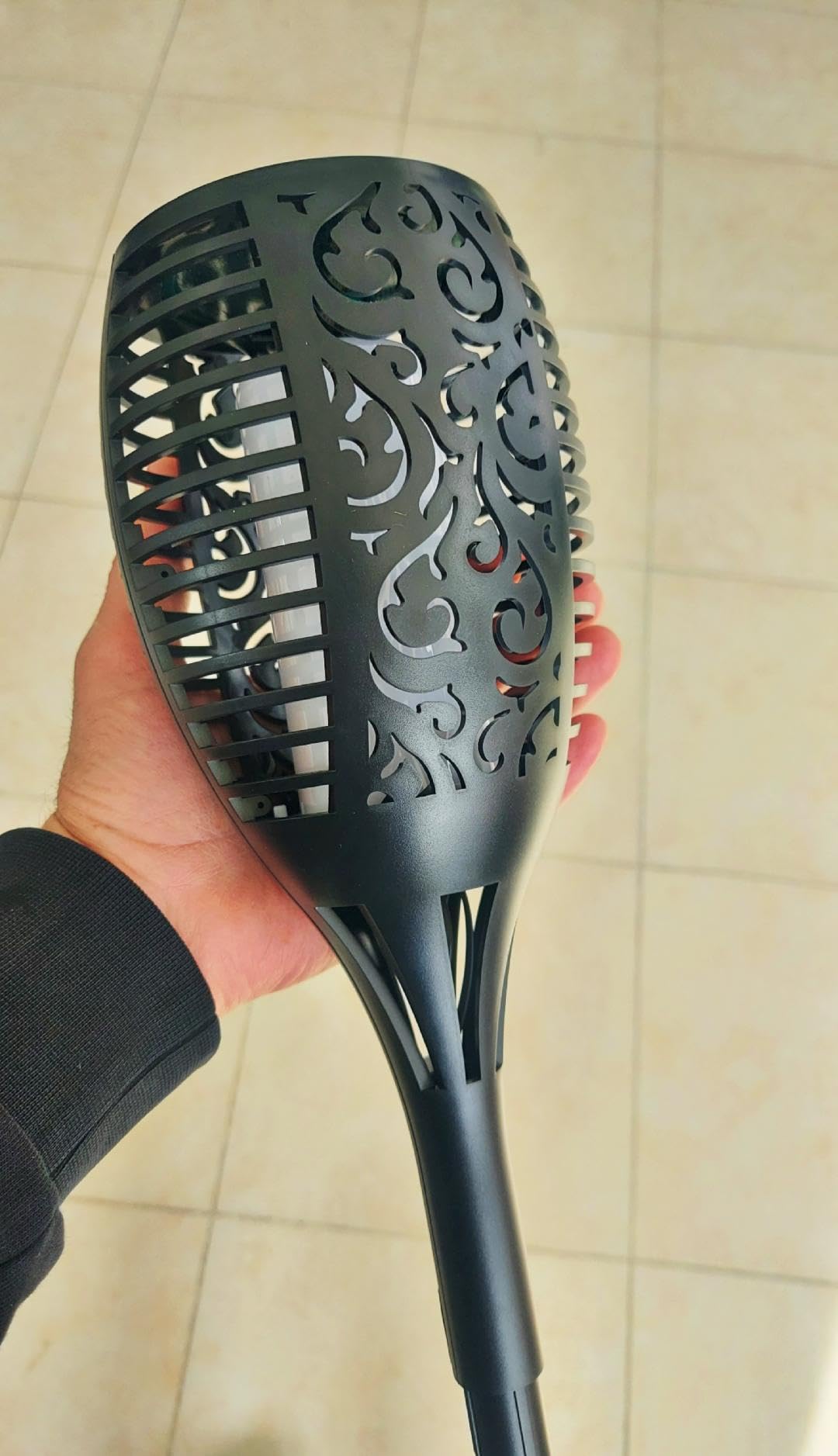 Forlife Solar Güneş Enerjili, Alev Efektli, 96 Led, 3 Modlu, Duvara Monte Edilebilir, Ultra Büyük Bo