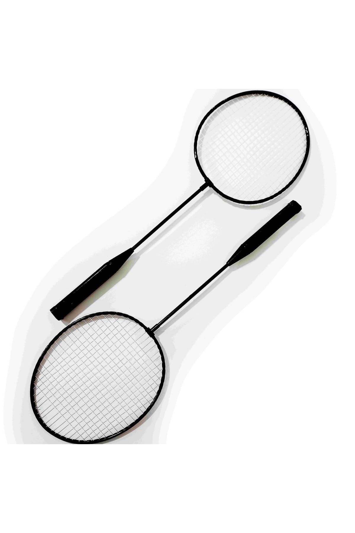 NASYA badminton seti 2 raket 3 top Siyah 0