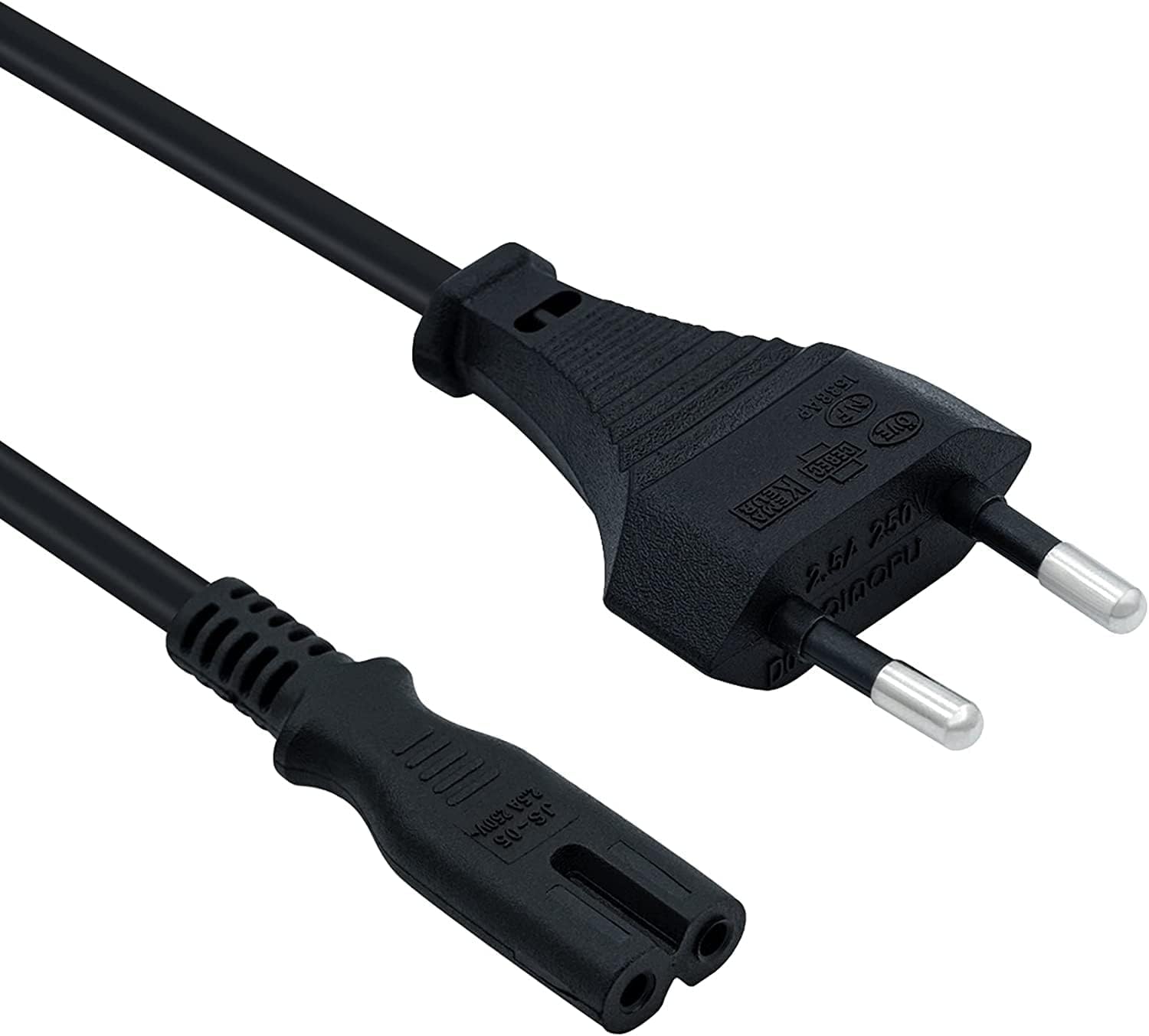 Orret Home PS3 / PS4 / PS5 / XBox Series S-X Uyumlu Güç Kablosu 1.5 Metre 2Pin Güç Kablosu Projeksiyon - Monitör - Tv Universal 2Pin Güç Kablosu Teyp Fişi (1)