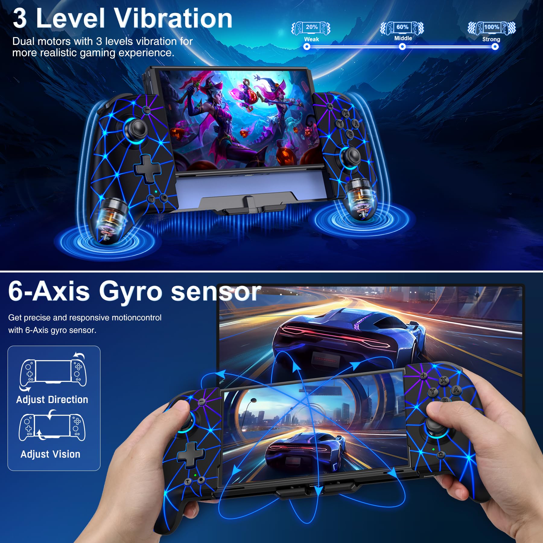 NealGamefy nintendo switch joycon switch pro controller nintendo switch controller for Switch/oled