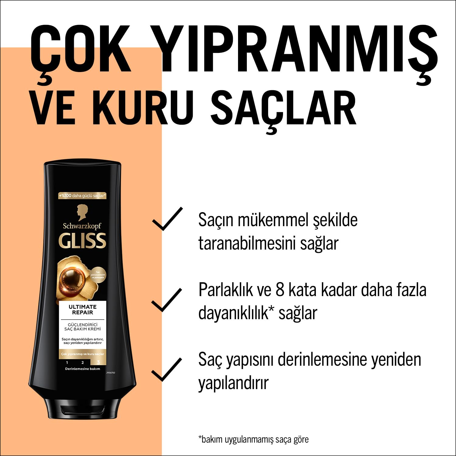 Gliss Ultimate Repair Saç Bakım Kremi 360 ml