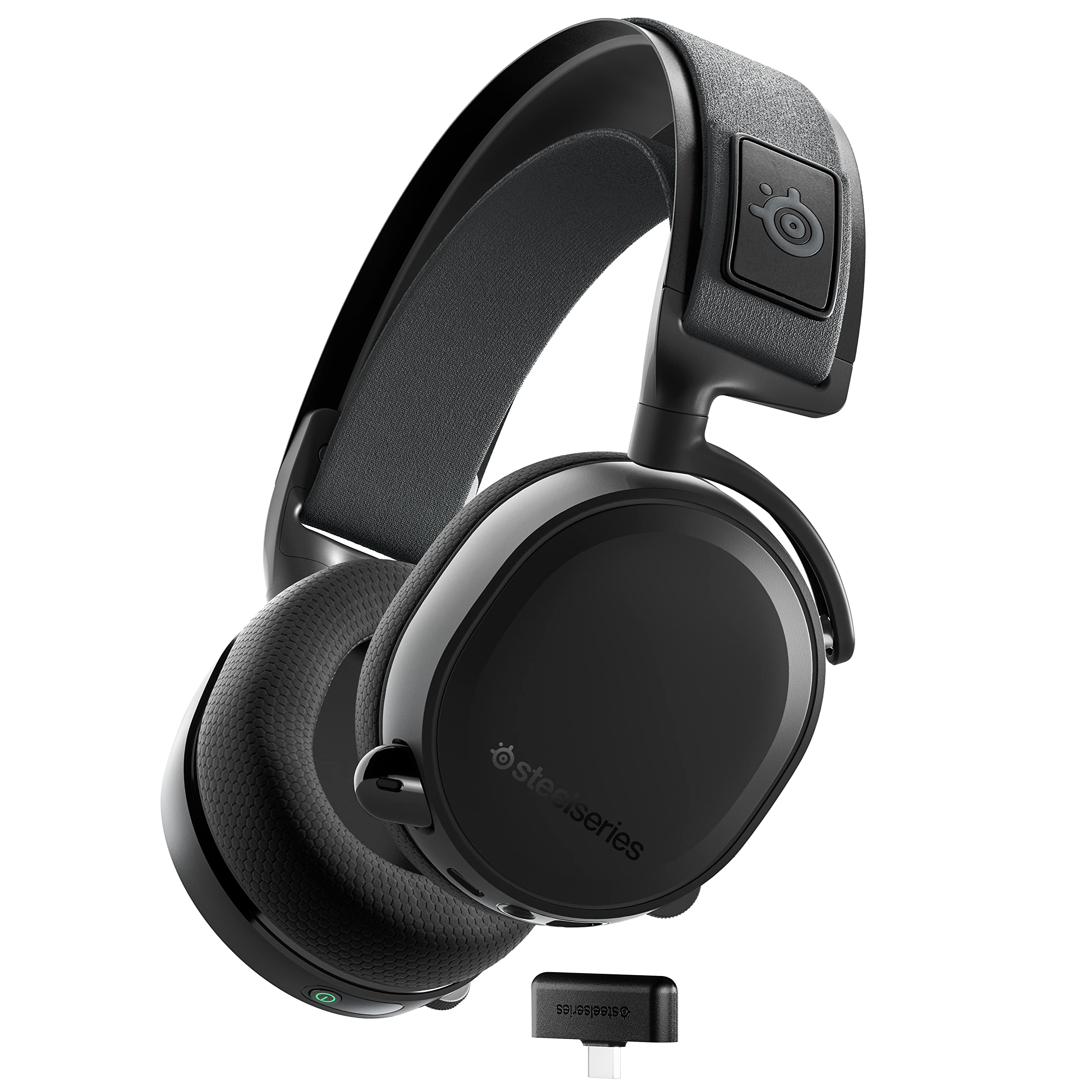 SteelSeries Arctis 7P+ (PS) Siyah Wireless Gaming Kulaklık 2.4 GHz 30 Saat Kullanım USB-C 3D Audio PS5, PS4, PC, Mac, Android ve Switch, Kablosuz