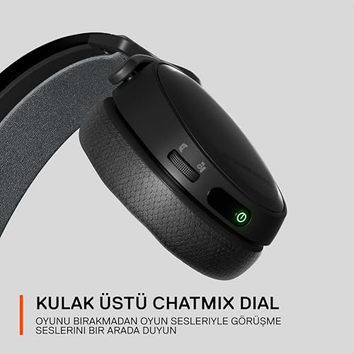 SteelSeries Arctis 7P+ (PS) Siyah Wireless Gaming Kulaklık 2.4 GHz 30 Saat Kullanım USB-C 3D Audio PS5, PS4, PC, Mac, Android ve Switch, Kablosuz