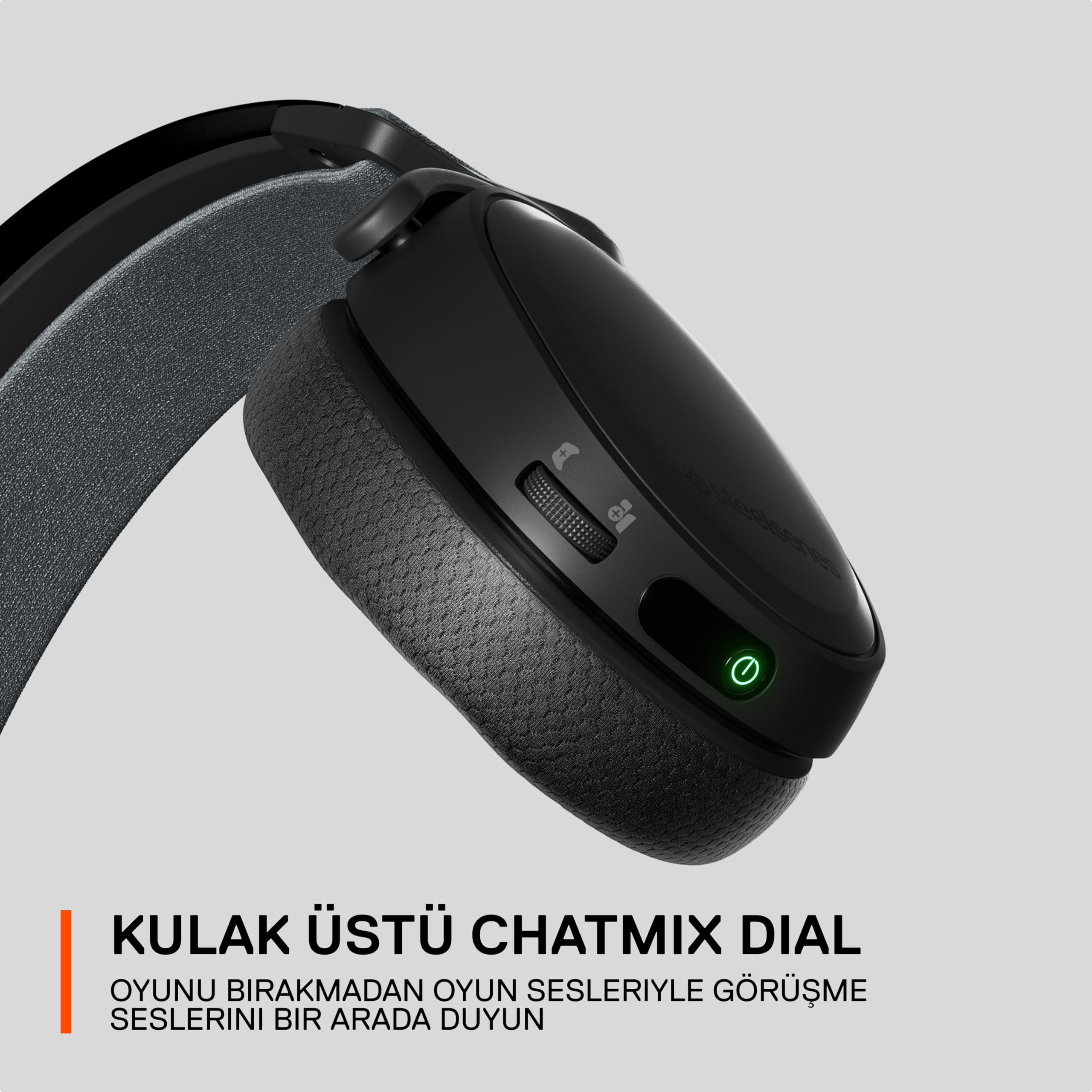 SteelSeries Arctis 7P+ (PS) Siyah Wireless Gaming Kulaklık 2.4 GHz 30 Saat Kullanım USB-C 3D Audio PS5, PS4, PC, Mac, Android ve Switch, Kablosuz