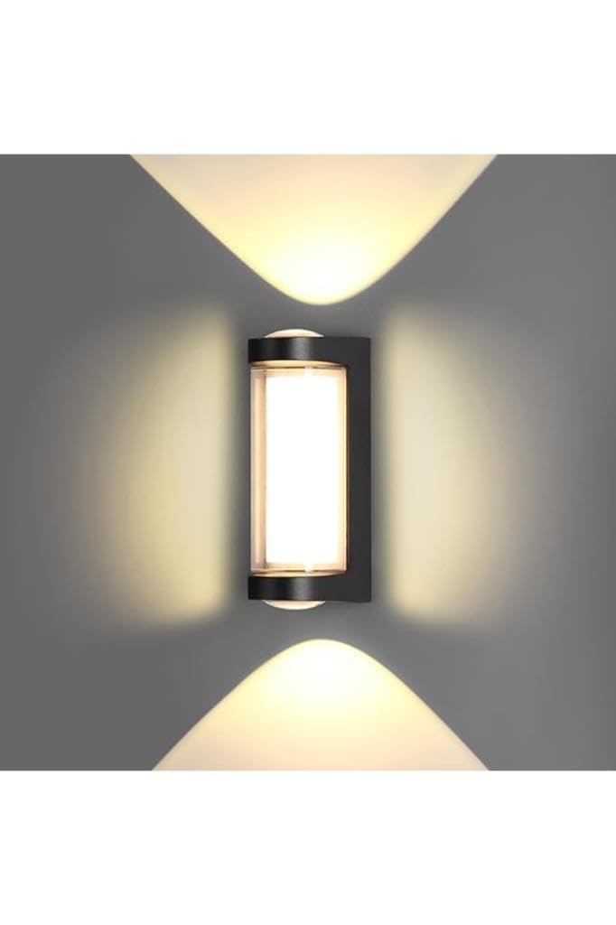 SeKaTech Dekoratif Su Geçirmez Üç Yönlü Led Aplik Cata Lara 9w 3200k Gün Işığı Led Aydınlatma