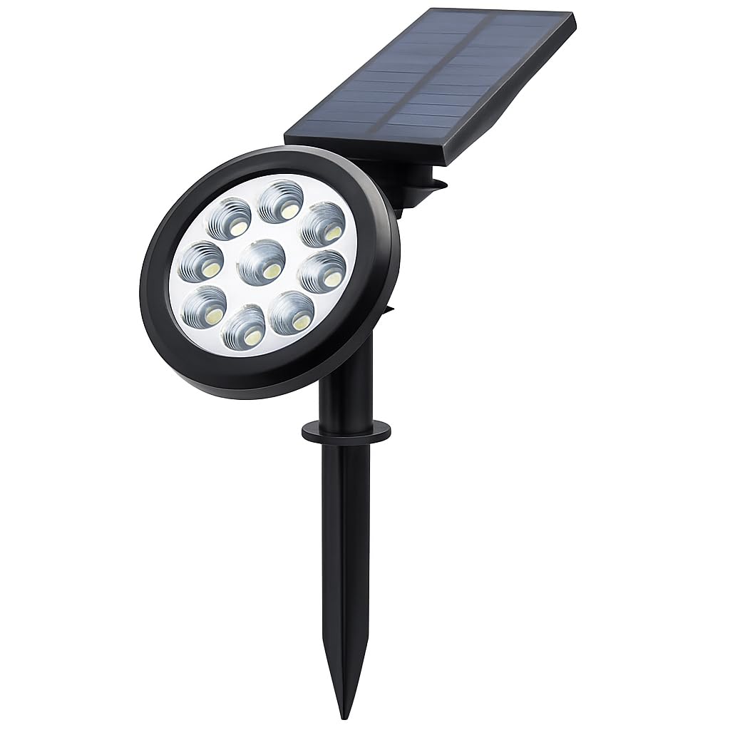 18W Solar Kazıklı Çim Armatürü – Güneş Enerjili Amber Led Bahçe Aydınlatma Lambası, IP65 Su Geçirmez, 200 Lümen, 5-6 Saat Çalışma