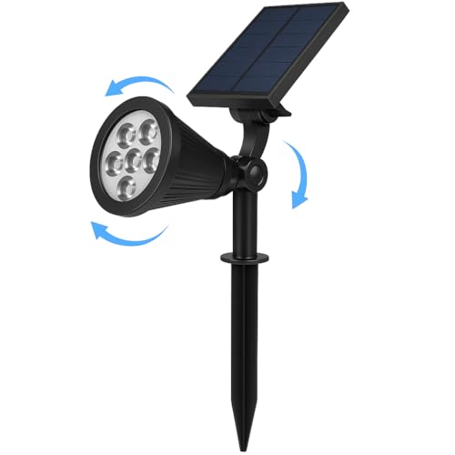 7W Solar LED Bahçe Armatürü 3200K Günışığı – Güneş Enerjili Kazıklı & Duvar Montajlı Çim Aydınlatma Lambası – 7 LED, IP65, 90 Lümen, 140x270x95 mm