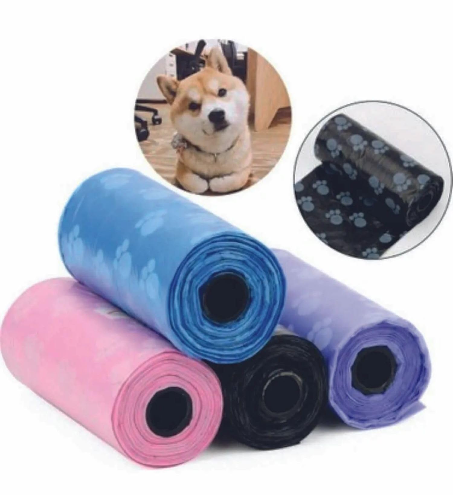 Busstier Köpek Kaka Poşeti Seti, Dayanıklı Atık Torbaları, Çevre Dostu Pet Tuvalet Çözümü (12 Rulo 180 Torba)