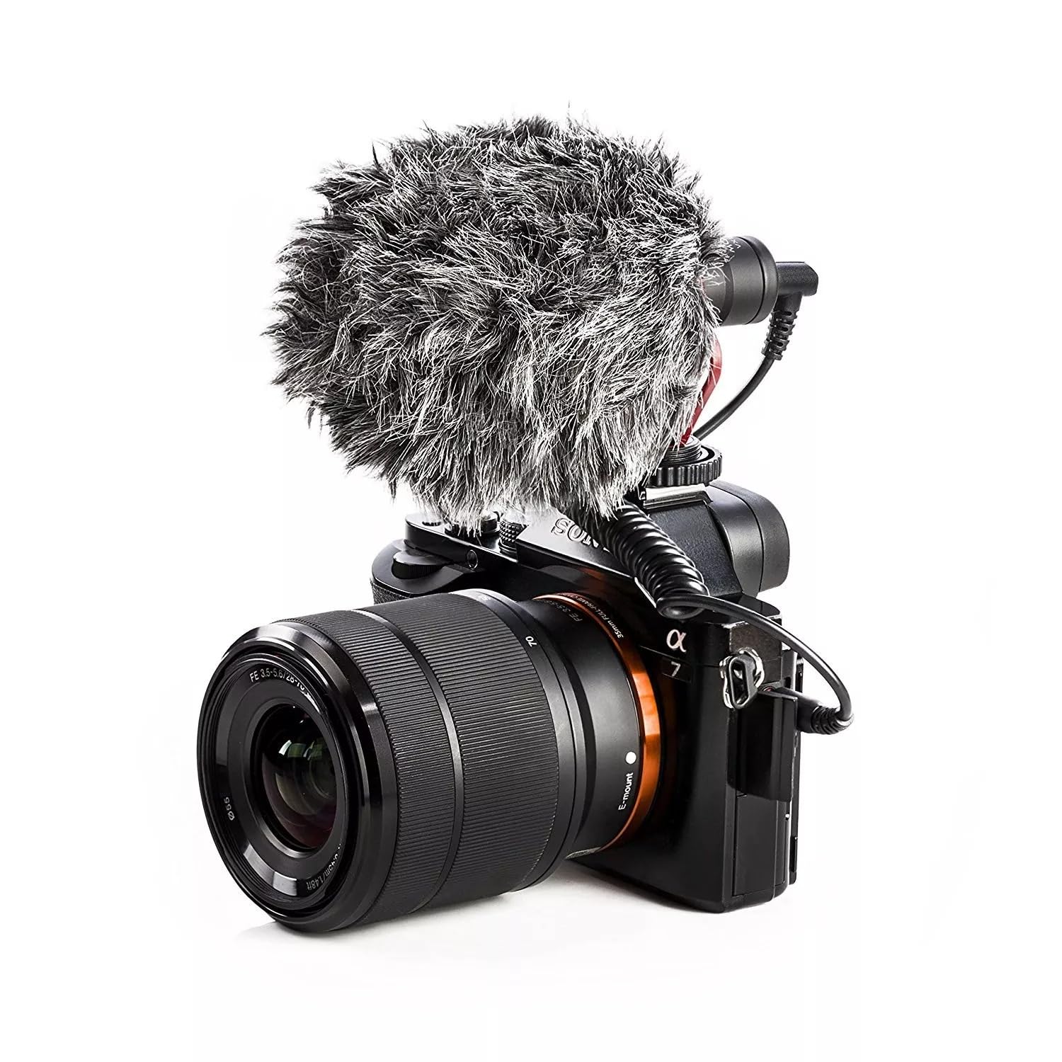 Coverzone Telefon Fotoğraf Makinesi ve Kamera Uyumlu Universal Video Mikrofonu İç ve Dış Mekan Kullanıma Uygun Youtuber Twich ve Yayıncı Mikrofon Sokak Ropörtajları için İdeal RK-MM1