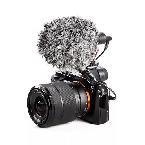 Coverzone Telefon Fotoğraf Makinesi ve Kamera Uyumlu Universal Video Mikrofonu İç ve Dış Mekan Kullanıma Uygun Youtuber Twich ve Yayıncı Mikrofon Sokak Ropörtajları için İdeal RK-MM1