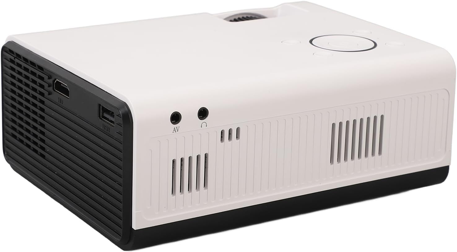 Coverzone WiFi Ve Bluetooth özellikli Mini Projektör, Dış Mekan Ev Sineması Için 4K Taşınabilir Film Projektörü, 10000 Lux, 130 Projeksiyon Boyutu, HDMI, USB, AV Bağlantı Noktaları T01
