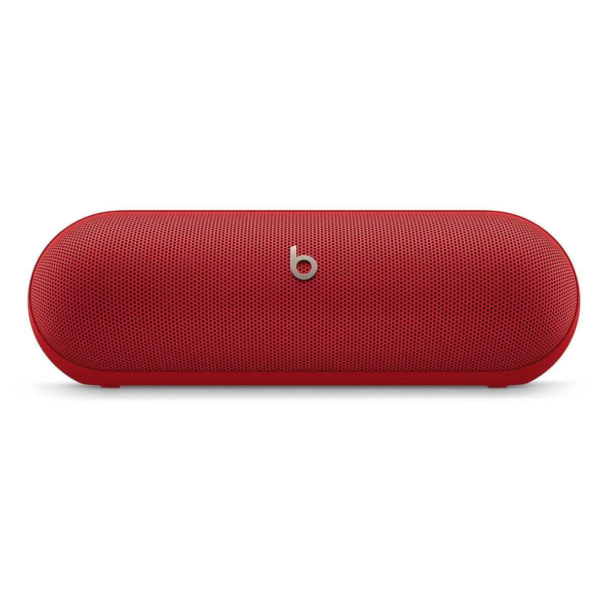 Beats Pill - Kablosuz Bluetooth Hoparlör ve Taşınabilir Şarj Aleti (USB-C Kablo ile) - 24 Saate Ulaşan Pil Ömrü, IP67 Derecesinde Suya Dayanıklı, Apple ve Android Uyumlu, Dahili Mik - Derin Kırmızı