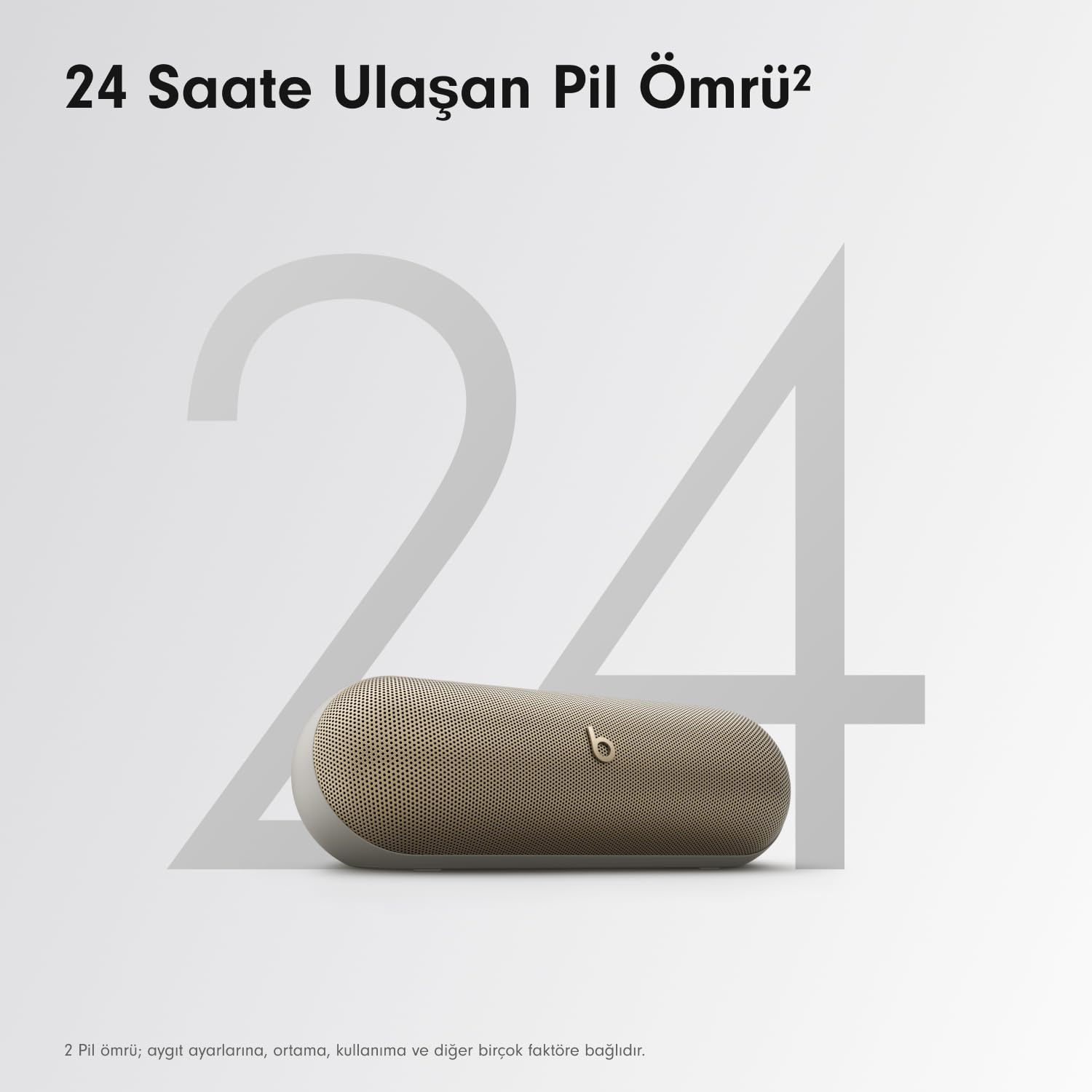 Beats Pill - Kablosuz Bluetooth Hoparlör ve Taşınabilir Şarj Aleti (USB-C Kablo ile) - 24 Saate Ulaşan Pil Ömrü, IP67 Derecesinde Suya Dayanıklı, Apple ve Android Uyumlu, Dahili Mik - Altın Şampanya