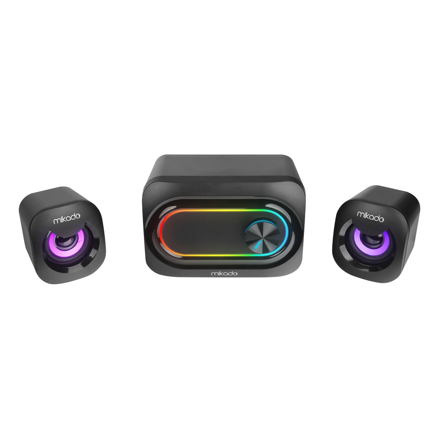 Mikado MD-511 5W+3W×2 USB RGB Ledli 2.1 Gaming Oyuncu Ses Ayarlı Speaker Hoparlör