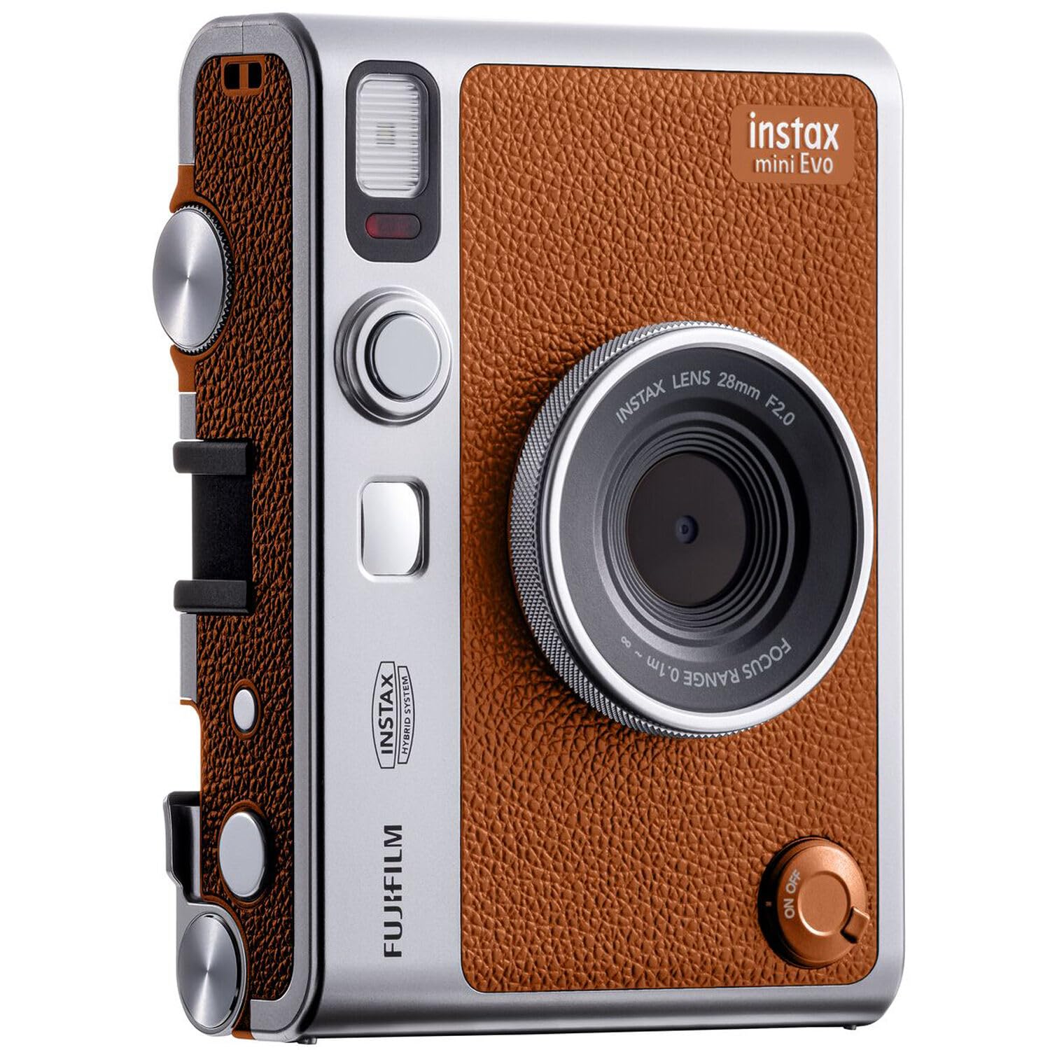 Instax Mini Evo Kahverengi Fotoğraf Makinesi ve 10'lu Film