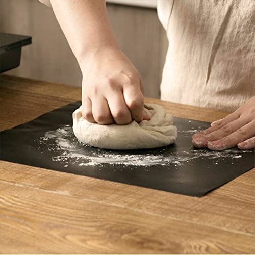 BlueFox Yanmaz Yapışmaz Mangal Pişirme Örtüsü "GRILLMAT" - 40 cm Genişlik, 0.30mm Kalınlık, Siyah Renk (50x40cm)