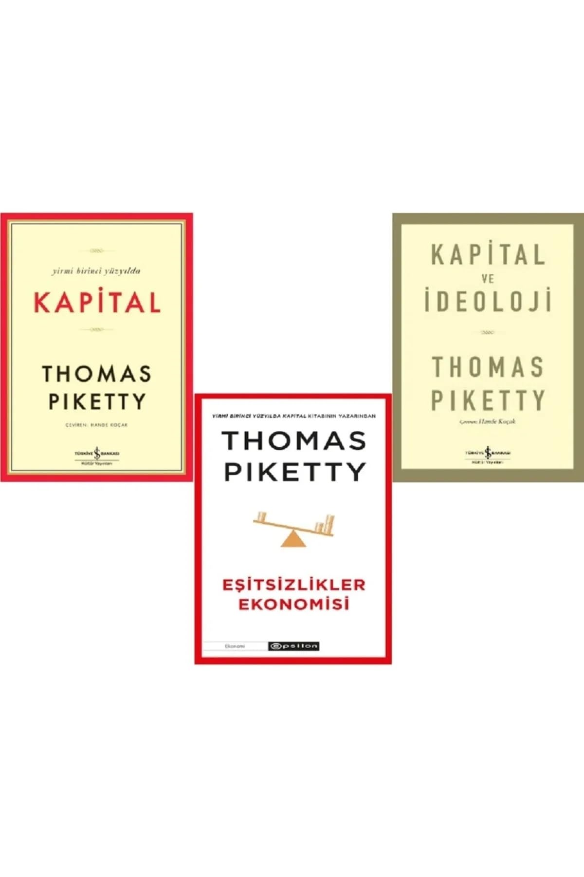 Yirmi Birinci Yüzyılda Kapital - Kapital ve İdeoloji - Eşitsizlikler Ekonomisi /set -Thomas Piketty