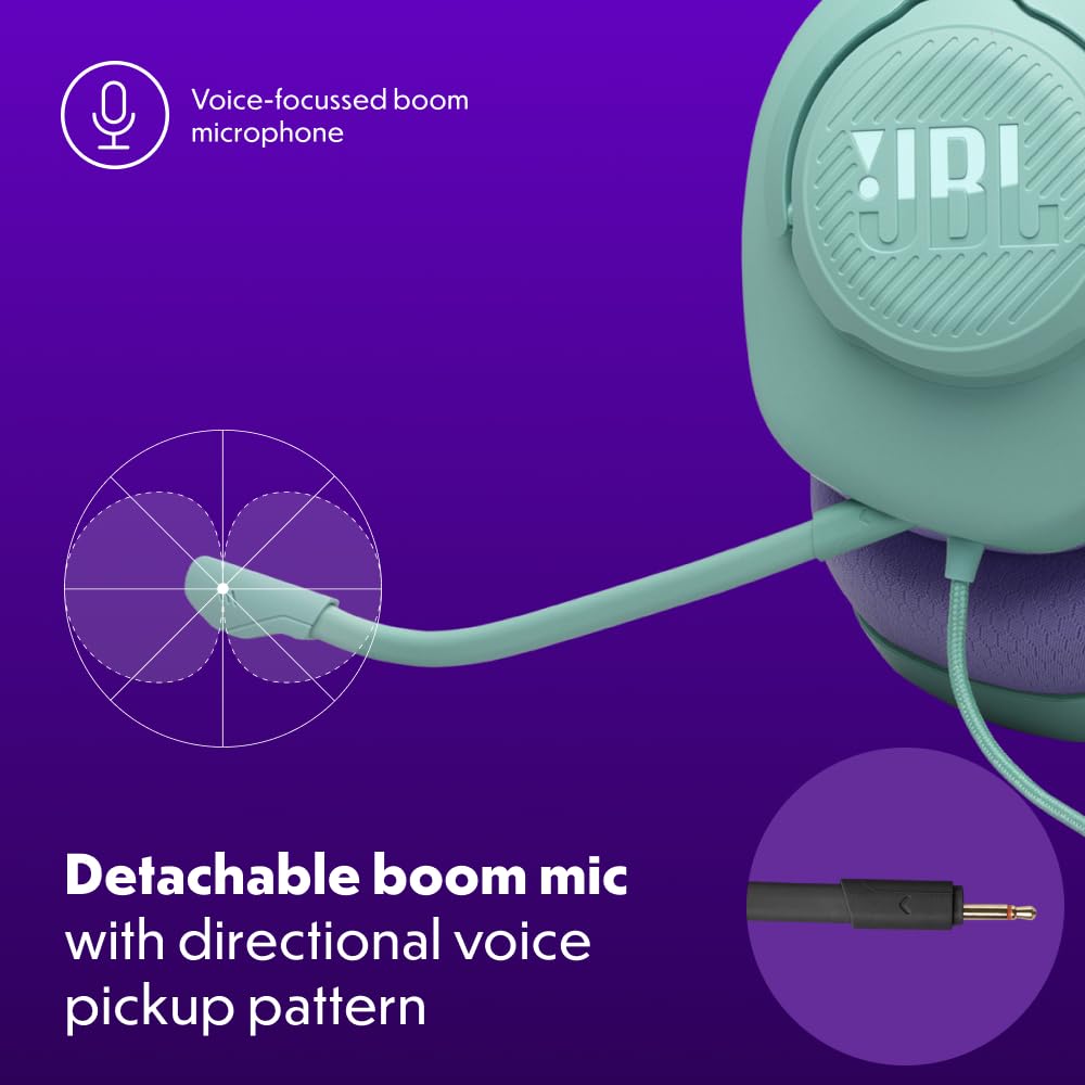 JBL Quantum 100M2,Gaming Kulaklık,Kablolu,Yeşil