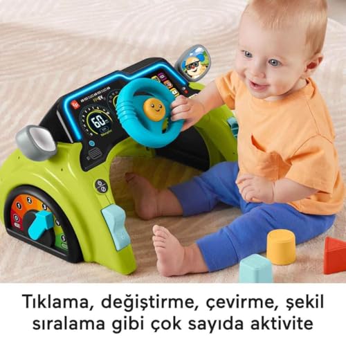 Fisher-Price Eğlen ve Öğren İlk Arabam Fisher-Price Eğlen ve Öğren bebek ve yürüme çağındaki çocuklar için birden fazla dil desteğine sahip eğitici İlk Arabam Aktivite Merkezi HYR91