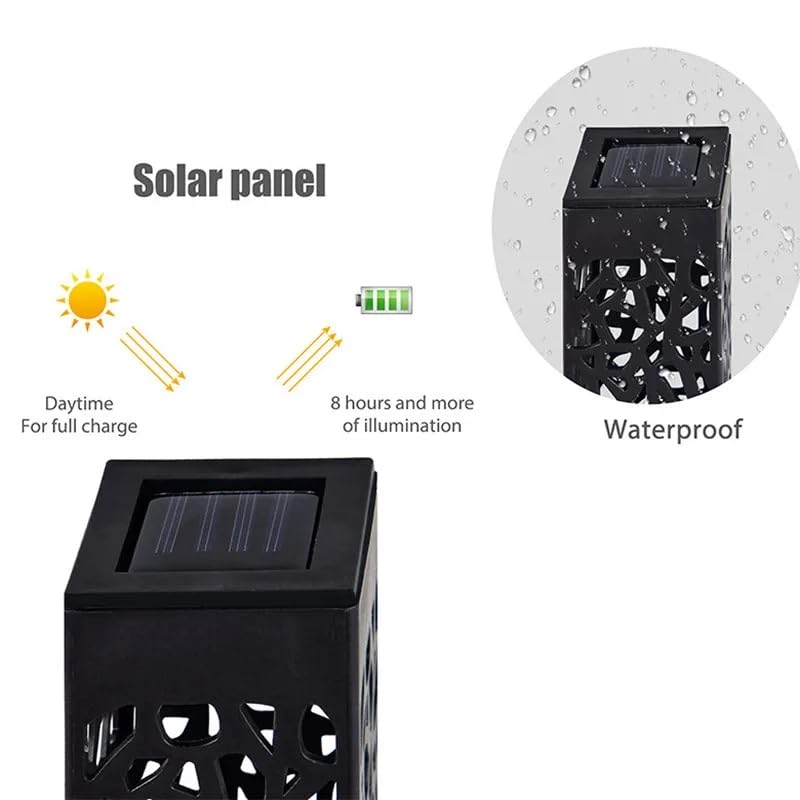 forlife 4'lü Set Güneş Enerjili Solar, GÜN IŞIĞI, Yürüyüş Yolu Bahçe Işıkları, Güneş LED Işıkları, Bahçe, Teras, Çim, Havuz, Yol için Peyzaj Aydınlatması
