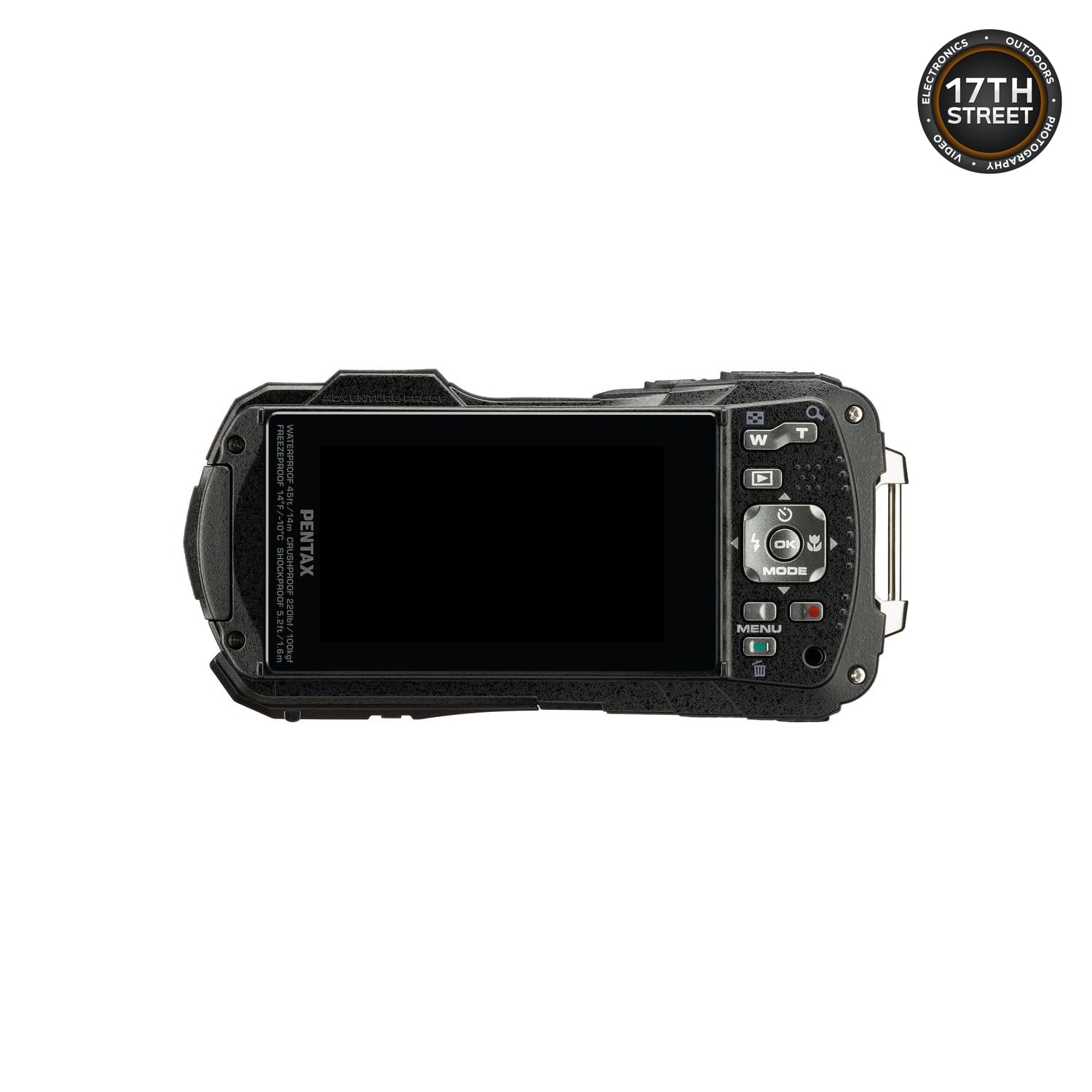 Pentax WG-90 Su Geçirmez Dijital Fotoğraf Makinesi (Mavi) | 32GB Extreme UHS-I SDHC Hafıza Kartı ve