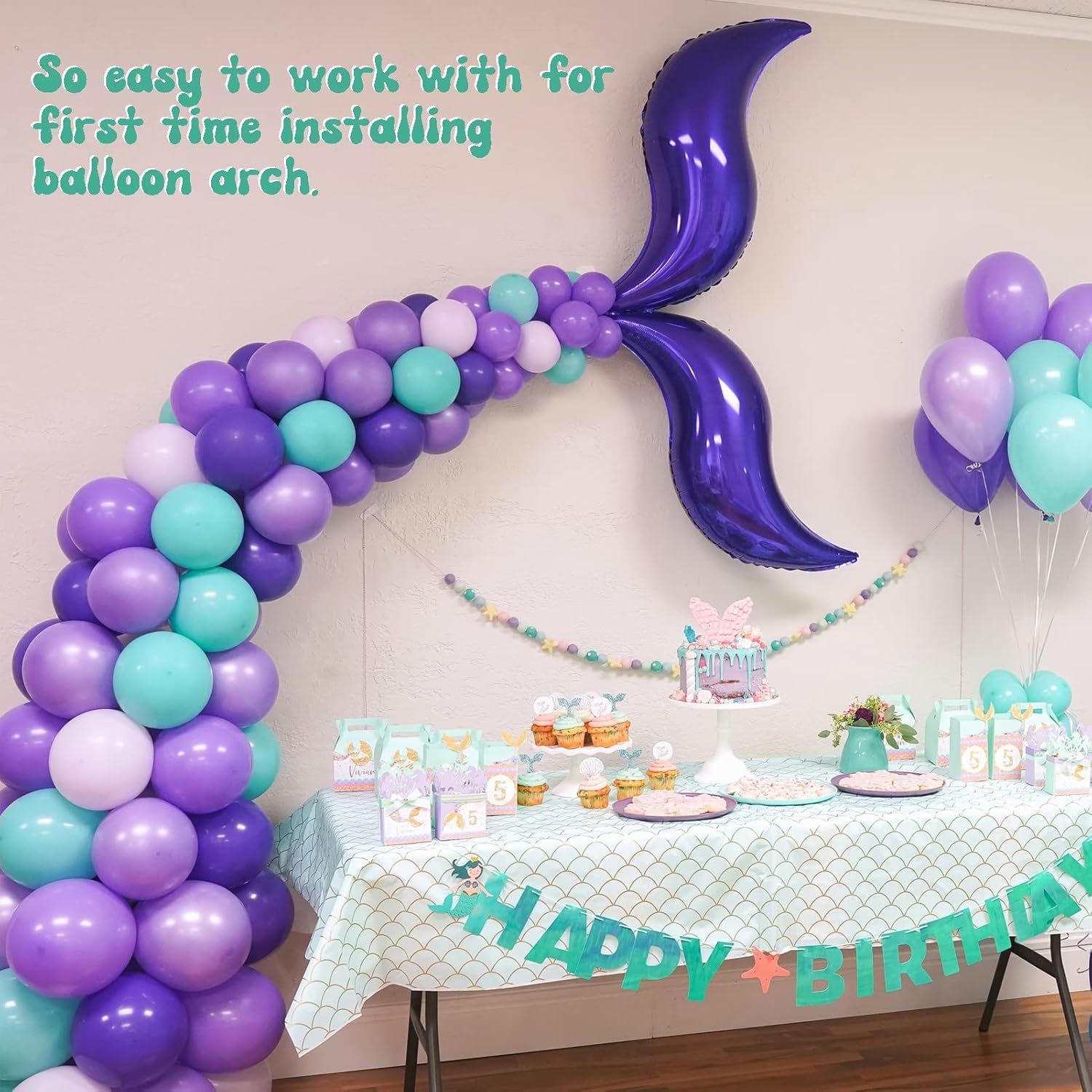 WONKEY TOYS - 2 Adet Plastik Balon Zinciri Aparatı, Balon Şeridi, Balon Kemeri 5 Metre