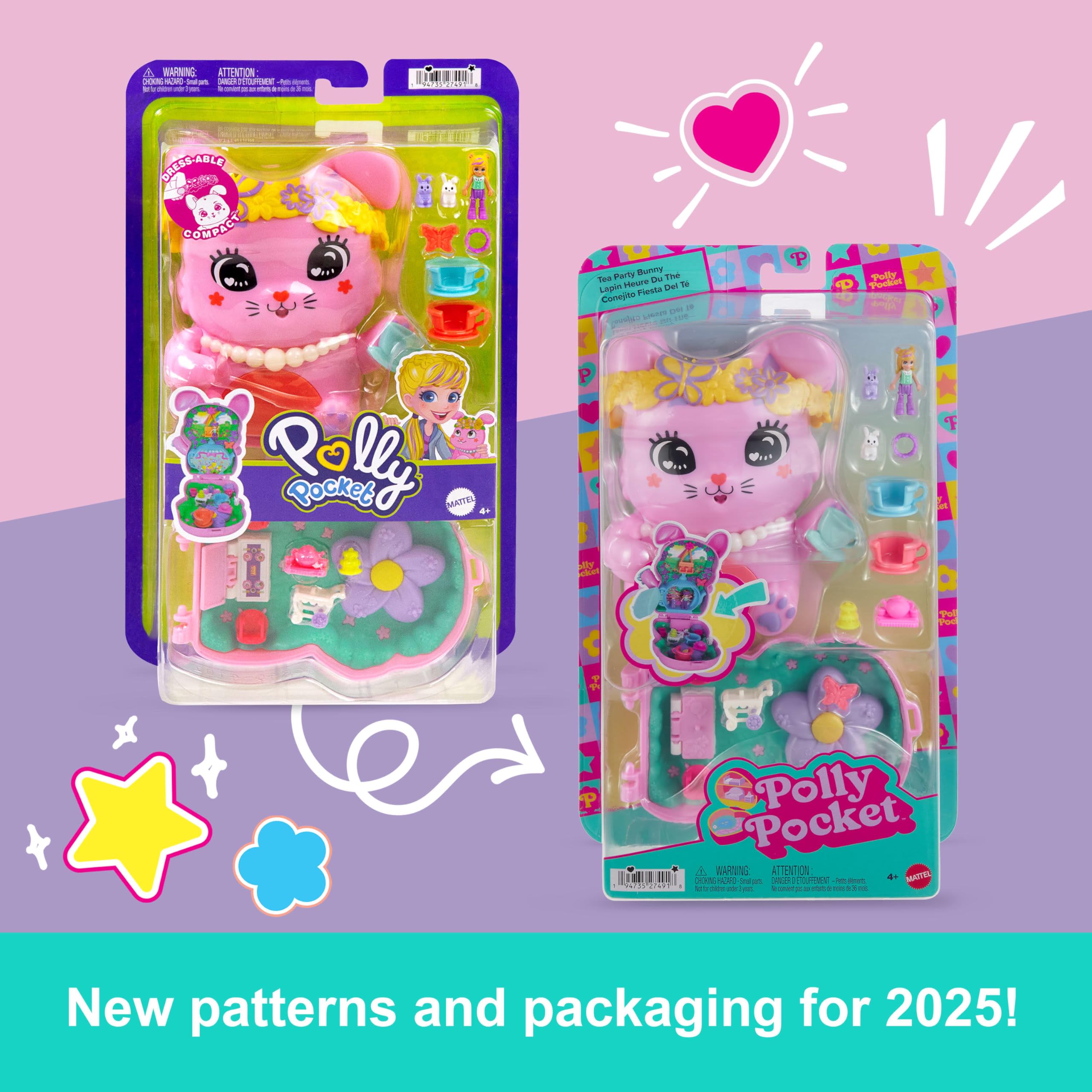 POLLY POCKET™ Tavşancığın Çay Partisi Mini Oyun Seti Polly Pocket Tavşancığın Çay Partisi mini oyun seti, 1 mikro bebek ve evcil tavşanlar, stil aksesuarlarının yer aldığı seyahat oyuncağı JCR40