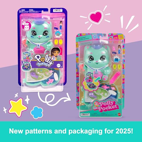 POLLY POCKET™ KEDİCİK YELKENDE™ Mikro Oyun Seti Polly Pocket Kedicik Yelkende mikro oyun seti, 1 mik