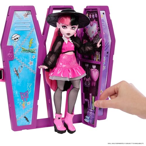 MONSTER HIGH DRACULAURA'NIN GİZLİ İKSİR ODASI™ Oyun Seti 12'den fazla aksesuar ve sürpriz dönüşümler içeren Monster High Draculaura'nın Gizli İksir Odası oyun seti JBF15