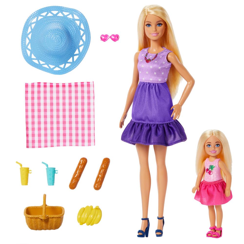 Barbie Malibu ve Chelsea Kıyafetleri ve Aksesuarları Barbie Aile ve Dostlar serisi bebekler ve akses