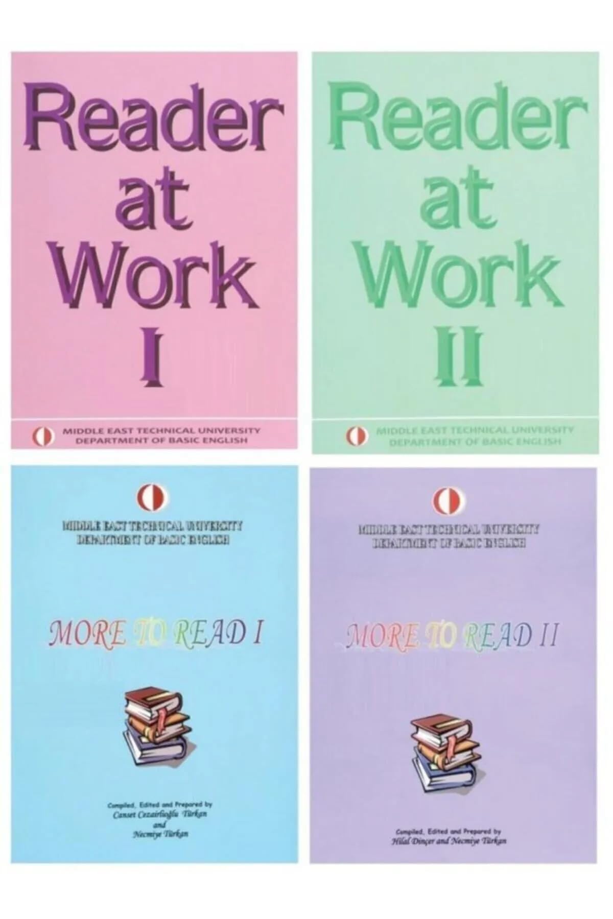 Reader At Work 1-2 + More To Read 1-2 ( 4 Lü Set ) - TELEFON TUTUCU HEDİYE