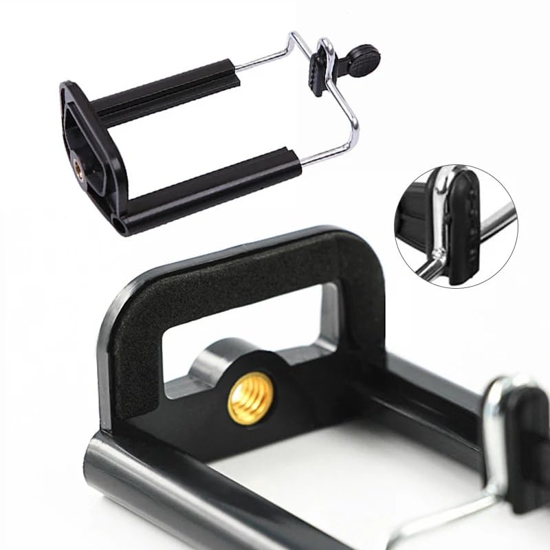 Kyrotech Telefon Tutucu Başlık, Tripod Başlığı, 360 Dönebilen Metal Tripod Mafsalı, Cep Telefon Tutucu, İphone, Samsung, Huawei, Uyumlu, Evrensel Tüm Telefonlara Uyumlu Kit