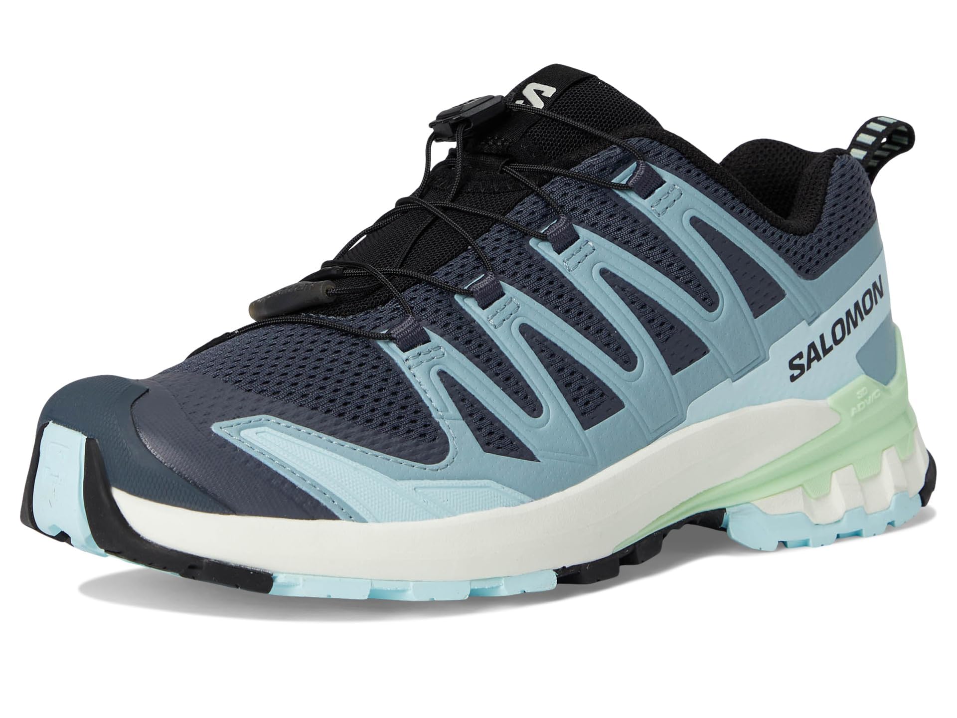Salomon Kadın Xa Pro 3D V9 Spor Ayakkabı, Türbülans/Buzlu Aqua/Patina Yeşili, 39 EU