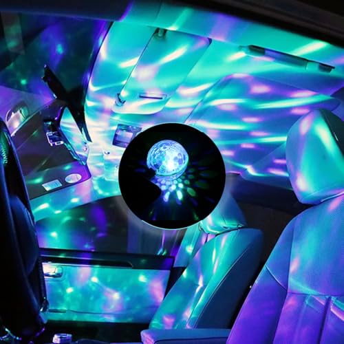 Disko topu parti ışığı RGB renk deseni müzik kontrollü iç ve dış mekan USB taşınabilir DJ Karakoe stroboskop sahne ışığı Düğün nişan doğum günü Led ambiyans atmosfer aydınlatması