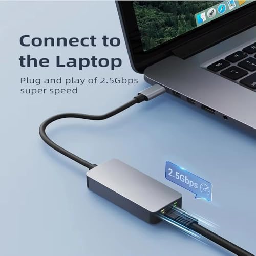 PrimeX PX-4752 Type C To Gigabit Ethernet, Type C to RJ45 10/100/1000/2500Mbps Gigabit İnternet Çevirici, TypeC to Ethernet Dönüştürücü Adaptör