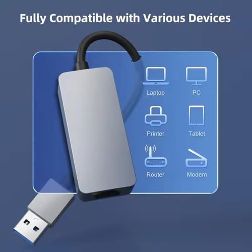 PrimeX PX-4743 USB To Gigabit Ethernet, USB3.0 to RJ45 10/100/1000/2500Mbps Gigabit İnternet Çevirici, USB to Ethernet Dönüştürücü Adaptör