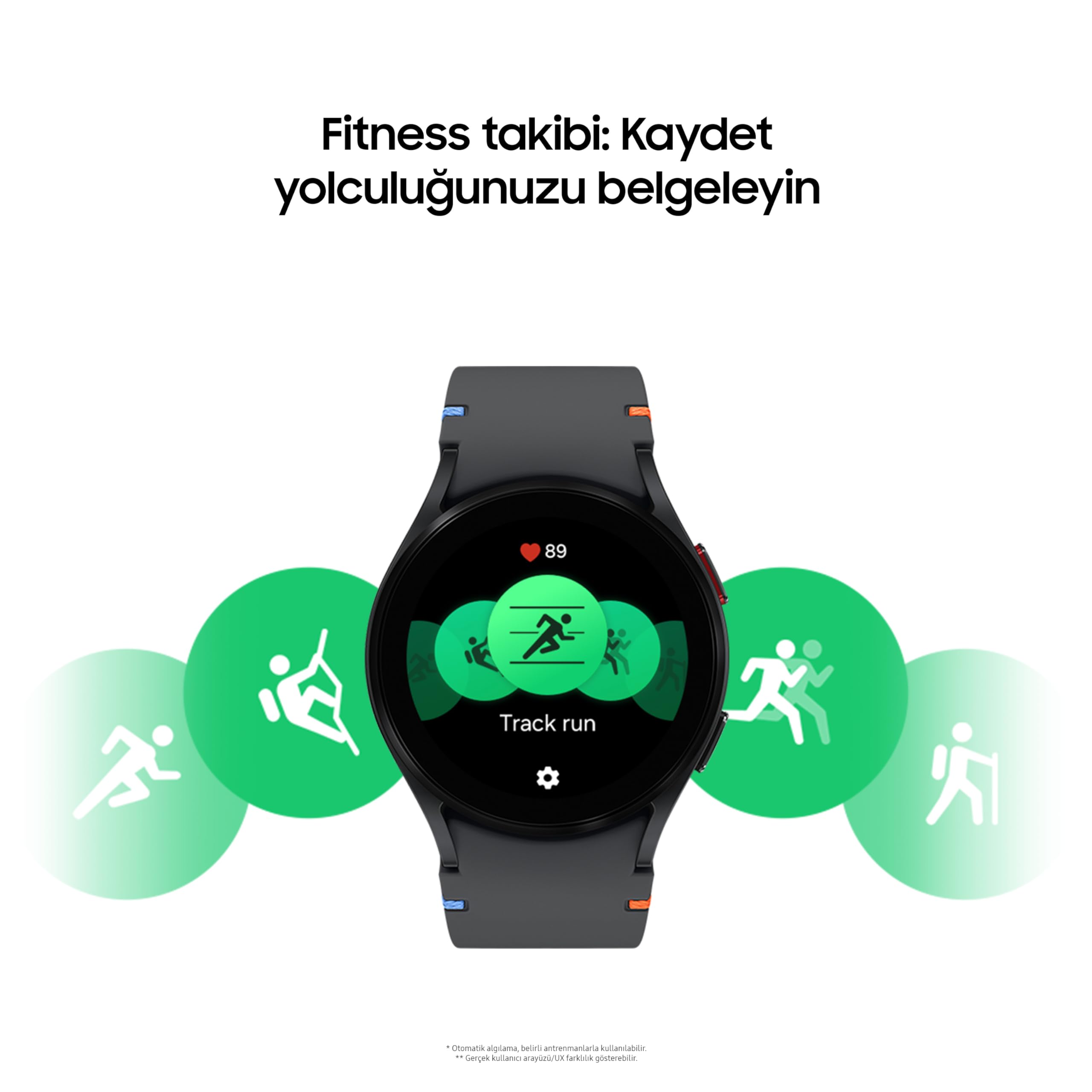 SAMSUNG Galaxy Watch FE, Akıllı Saat, Health Monitor, Fitness Takibi, 40mm, Siyah