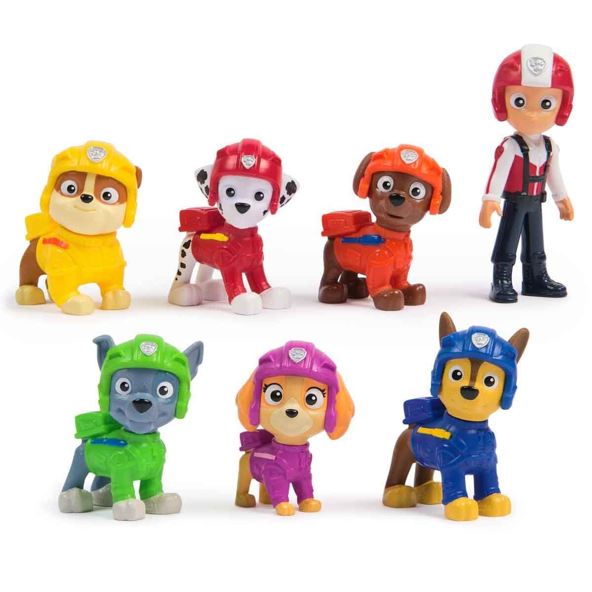 PAW PATROL Air Rescue - Koleksiyon için 7 figürlü oyuncak figür seti, 3 yaşından büyük çocuklar için oyuncak