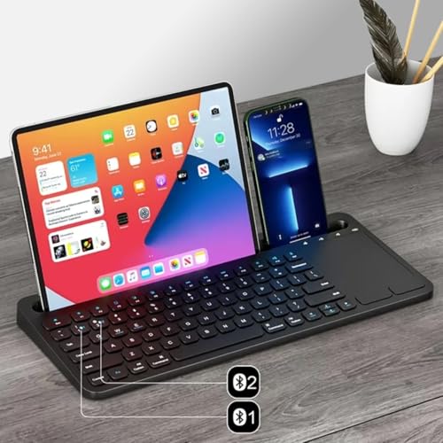 Coverzone Şarjlı Bluetooth TouchPad Klavye Dual Bağlantı Huawei MatePad 11.5 Uyumlu Hızlı ve Kolay Kablosuz Bağlantı Tablet ve Telefon ile Kullan Türkçe Q Klavye ZR731
