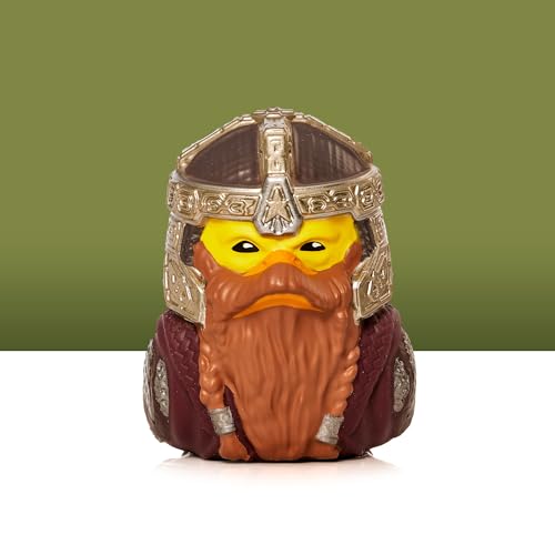 TUBBZ Mini Gimli Koleksiyon Vinil Kauçuk Ördek Figürü - Resmi Yüzüklerin Efendisi Ürünü - Bilim Kurgu Fantastik Kitaplar ve Filmler